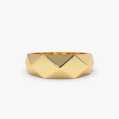 14k Pattern Bold Statement Ring
