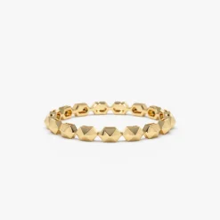14k Petite Mini Pyramid Ring