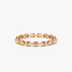 14k Petite Mini Pyramid Ring