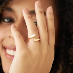 14K Plain Cuff Ring