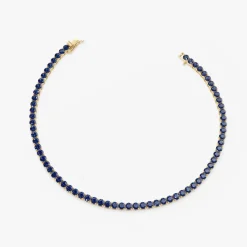 14k Prong Setting Sapphire Tennis Bracelet