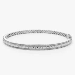 14k Pyramid Gold Bangle Bracelet