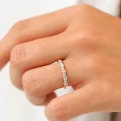14k Round Diamond Unique Wedding Ring