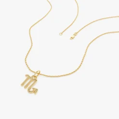 14K Scorpio Zodiac Charm Necklace