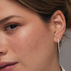 14k Small Diamond Dagger Earrings