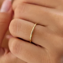 14K Solid Gold 1.5 MM Wedding Band
