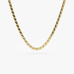 14K Solid Gold Unique Necklace