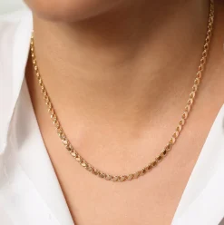 14K Solid Gold Unique Necklace
