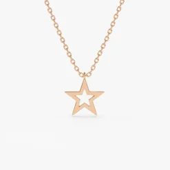 14k Star Necklace