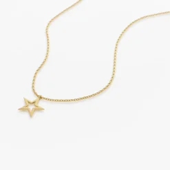 14k Star Necklace