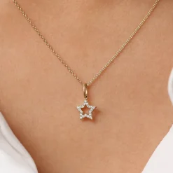 14k Super Star Diamond Layering Necklace