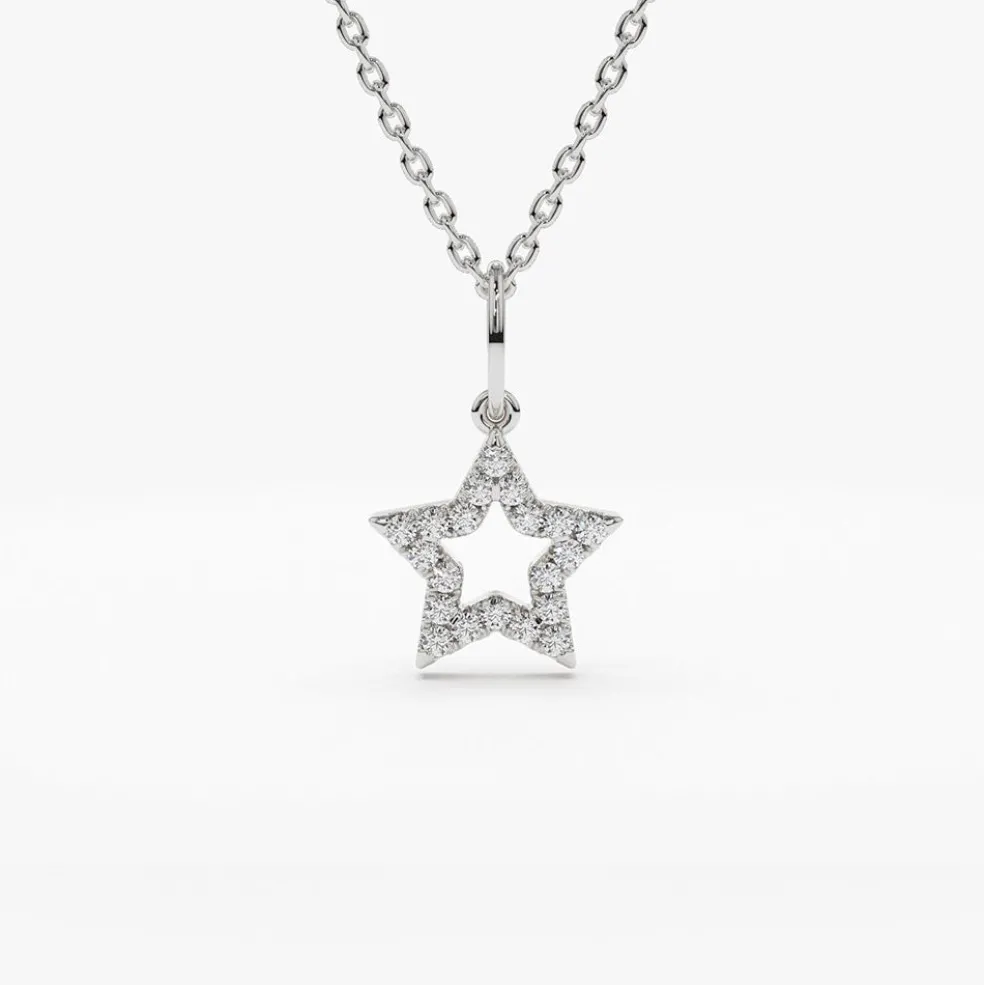 14k Super Star Diamond Layering Necklace