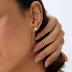 14K Trio Petal Stud Earrings