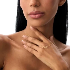 14k Twist Rope Infinity Necklace