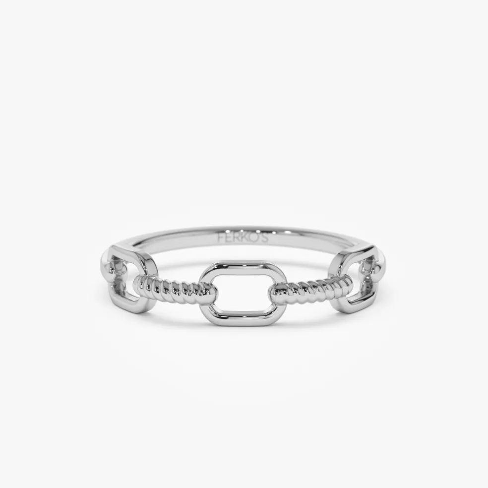 14K Twisted Unique Rope Band