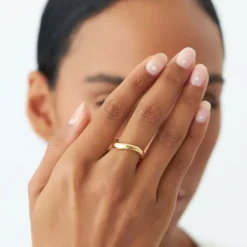 14k Unique Amorphic Shaped Figure Ring