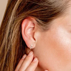 14k Unique Baguette Diamond Earrings