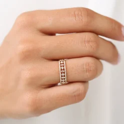 14K Unique Baguette Diamond Wedding Ring