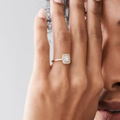 14k Unique Baguette Diamond Statement Ring