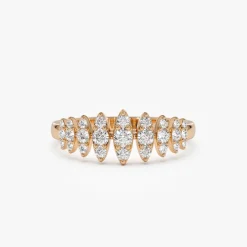 14k Unique Design Glamorous Diamond Ring
