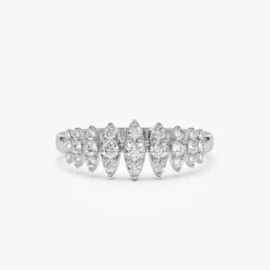14k Unique Design Glamorous Diamond Ring