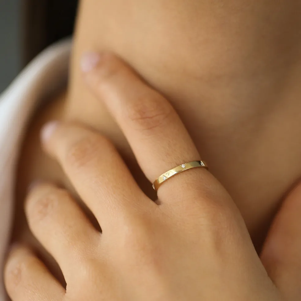 14k Unique Diamond Full Eternity Ring