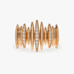 14k Unique Diamond Spike Ring