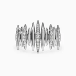 14k Unique Diamond Spike Ring
