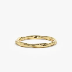 14k Wavy Promise Ring