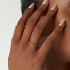 14k Wavy Promise Ring