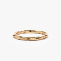14k Wavy Promise Ring