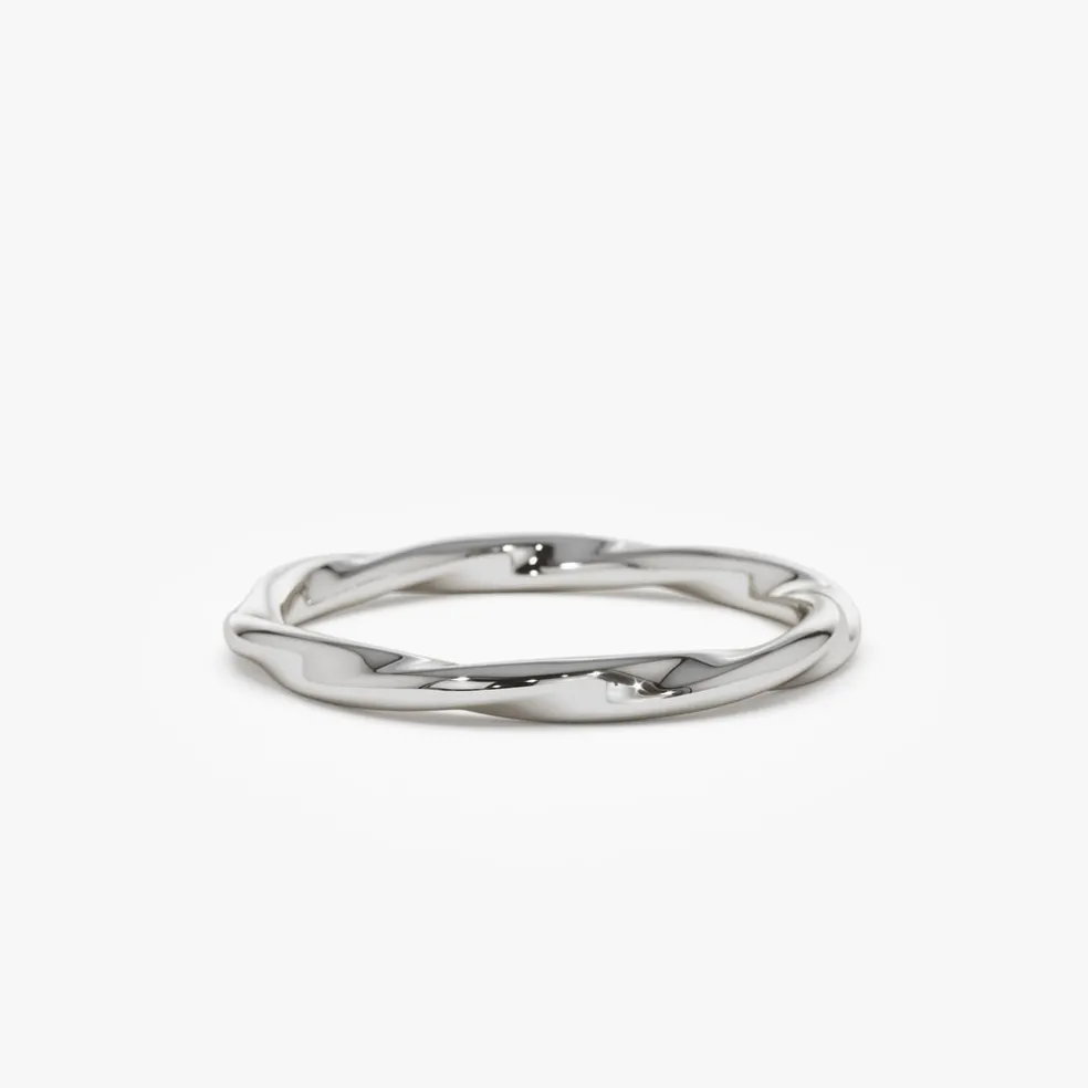 14k Wavy Promise Ring