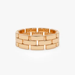 14k Wide Chain Link Ring