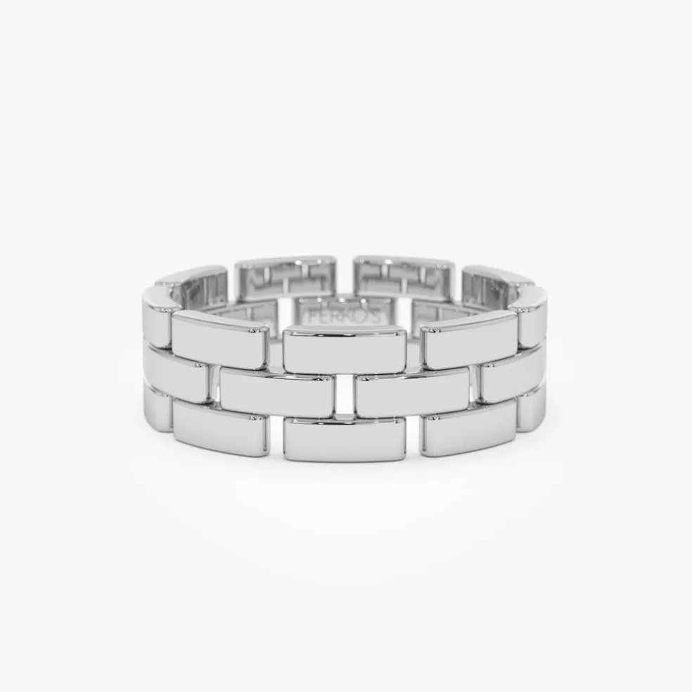 14k Wide Chain Link Ring