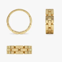 14k Wide Chain Link Ring
