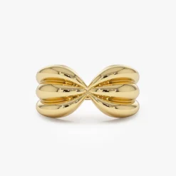 14Kt Bold 10mm Sculpted Dome Ring