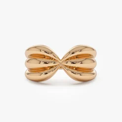 14Kt Bold 10mm Sculpted Dome Ring
