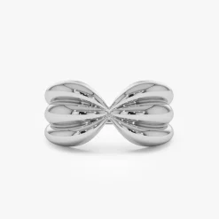 14Kt Bold 10mm Sculpted Dome Ring