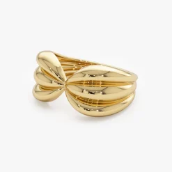 14Kt Bold 10mm Sculpted Dome Ring