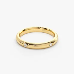 Star Setting Full Eternity Diamond Ring in 14k